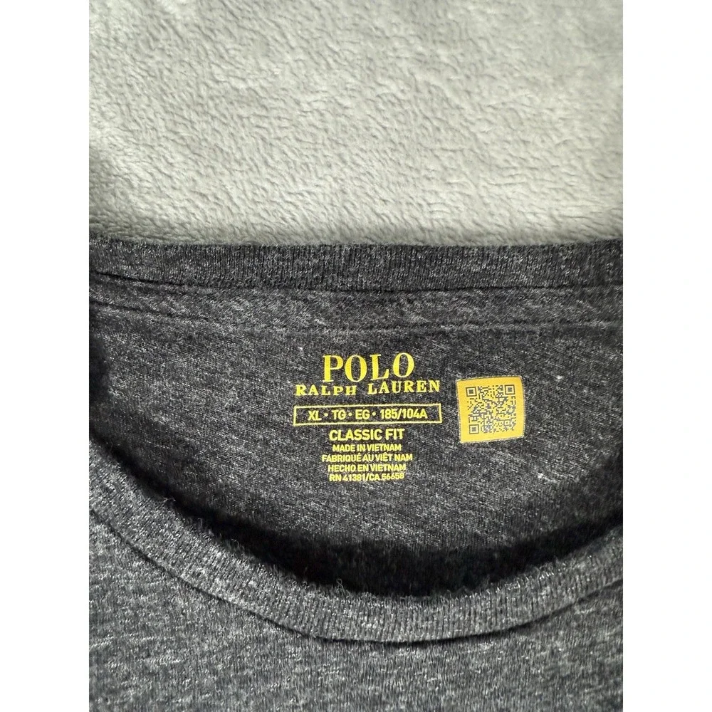 Polo Ralph Lauren Shirt Men's XL‎ Grey Classic Fit Long Sleeve